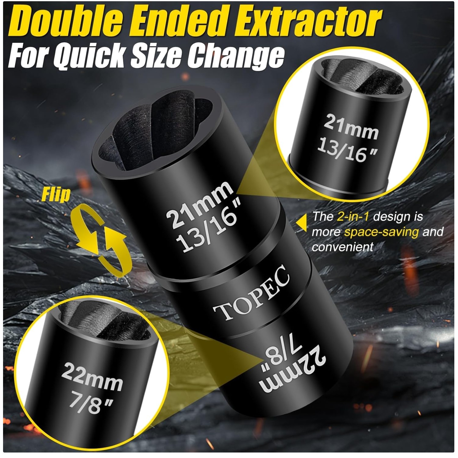 Heavy-Duty 1/2″ Drive Extractor Socket Set