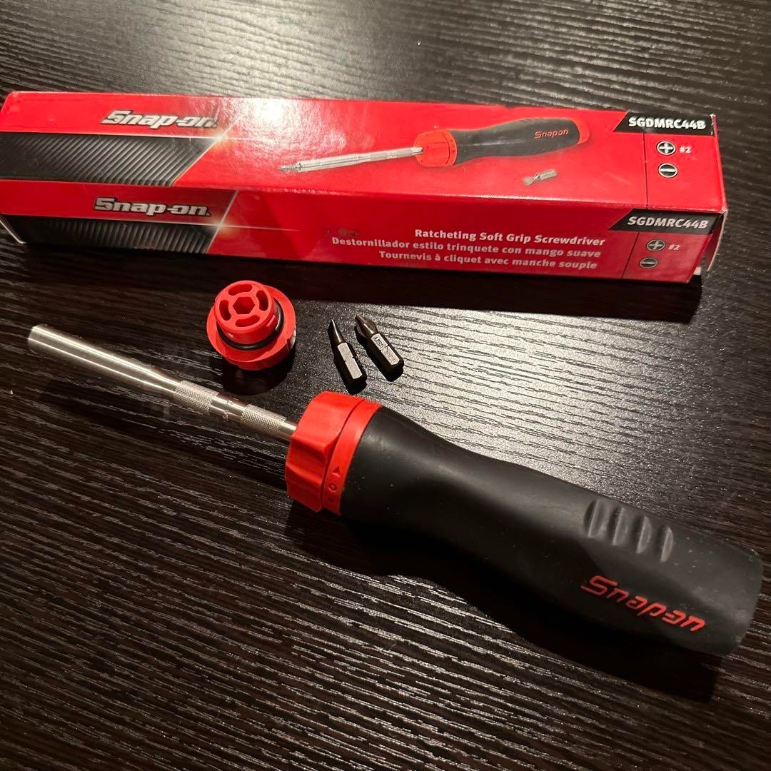 Snap-on SGDMRC44B Soft Grip Ratcheting Screwdriver Red 9-3/4″ Length