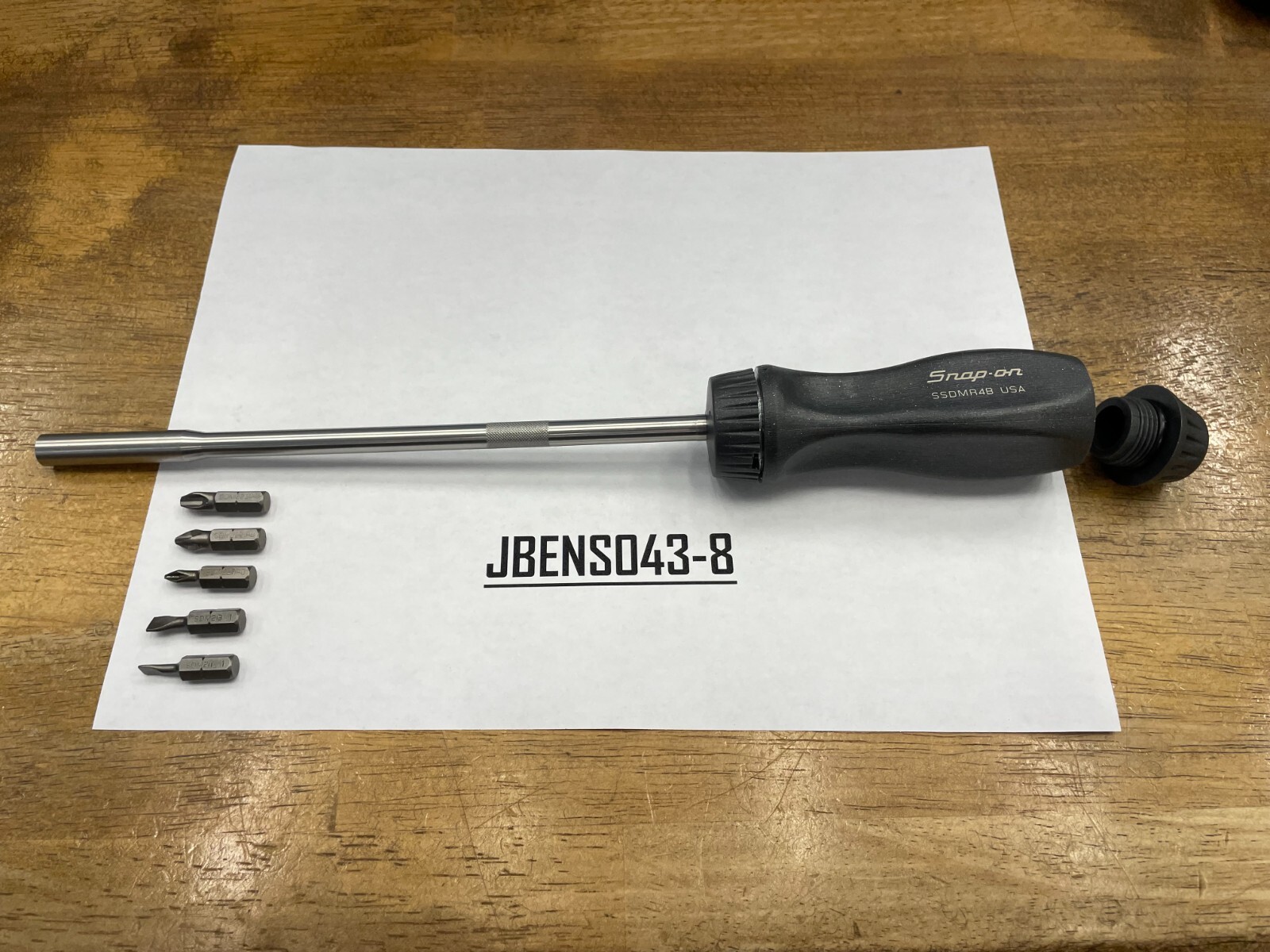 Snap-on Tools NEW TITANIUM Hard Grip 8″ Shaft Ratcheting Screwdriver SSDMR8ADT