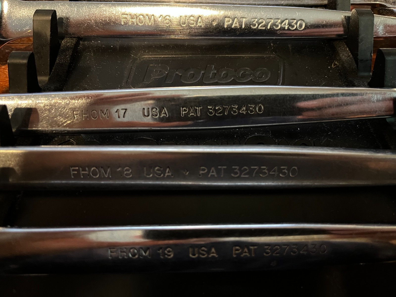 Snap-on FHOM 10-19mm 6/12-Point Metric Flex-Head/Open-End Combination Wrench Set