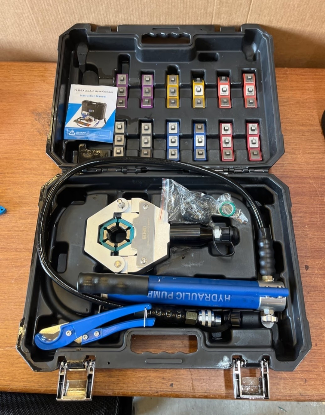 #303 BOSAD Hydraulic Hose Crimper 71500 Manual A/C Kit