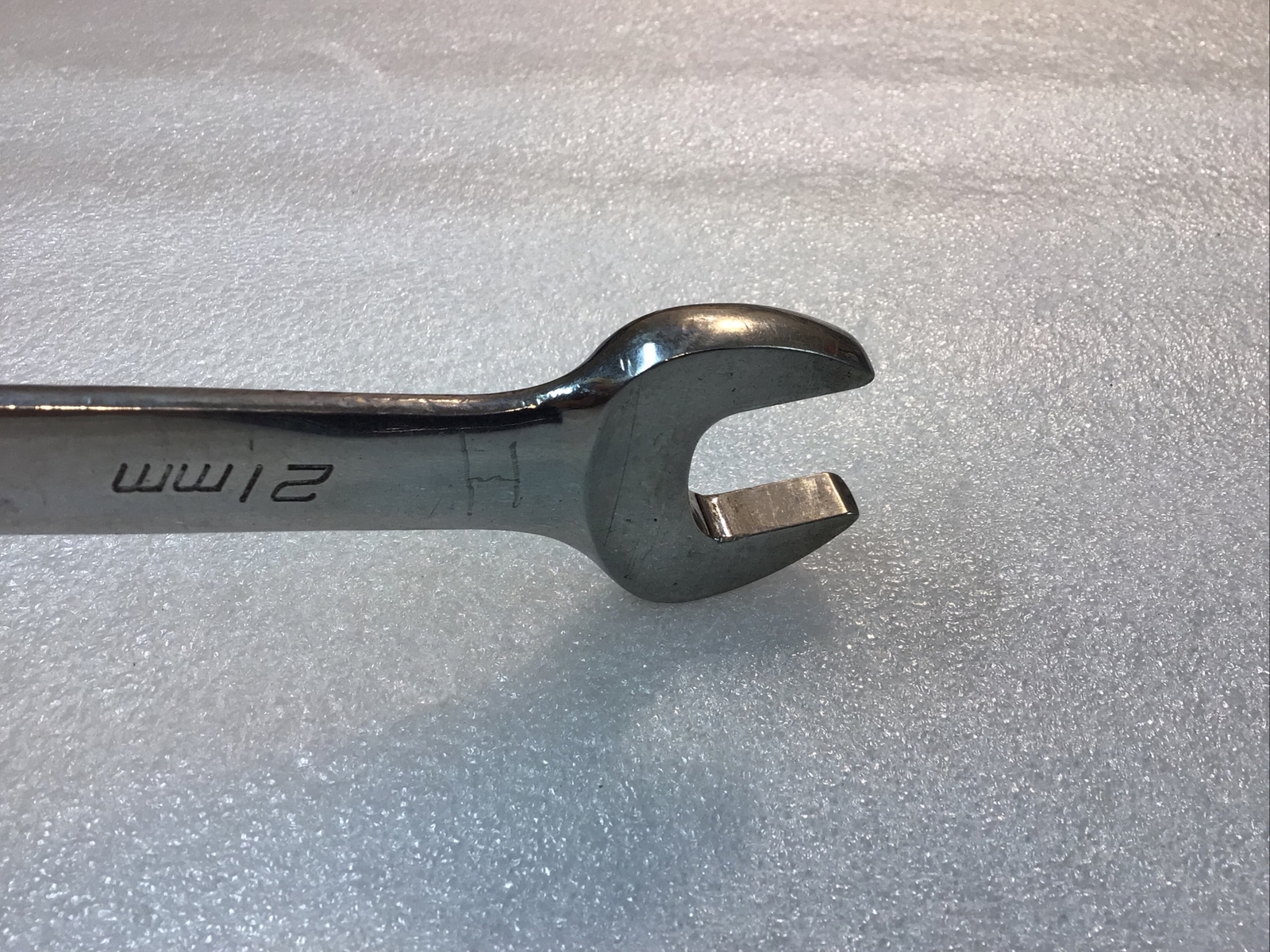 SNAP ON#OEXM210B – 21 mm, Chrome, COMBINATION WRENCH, 12 Pt., Flank Dr.-USA-NICE