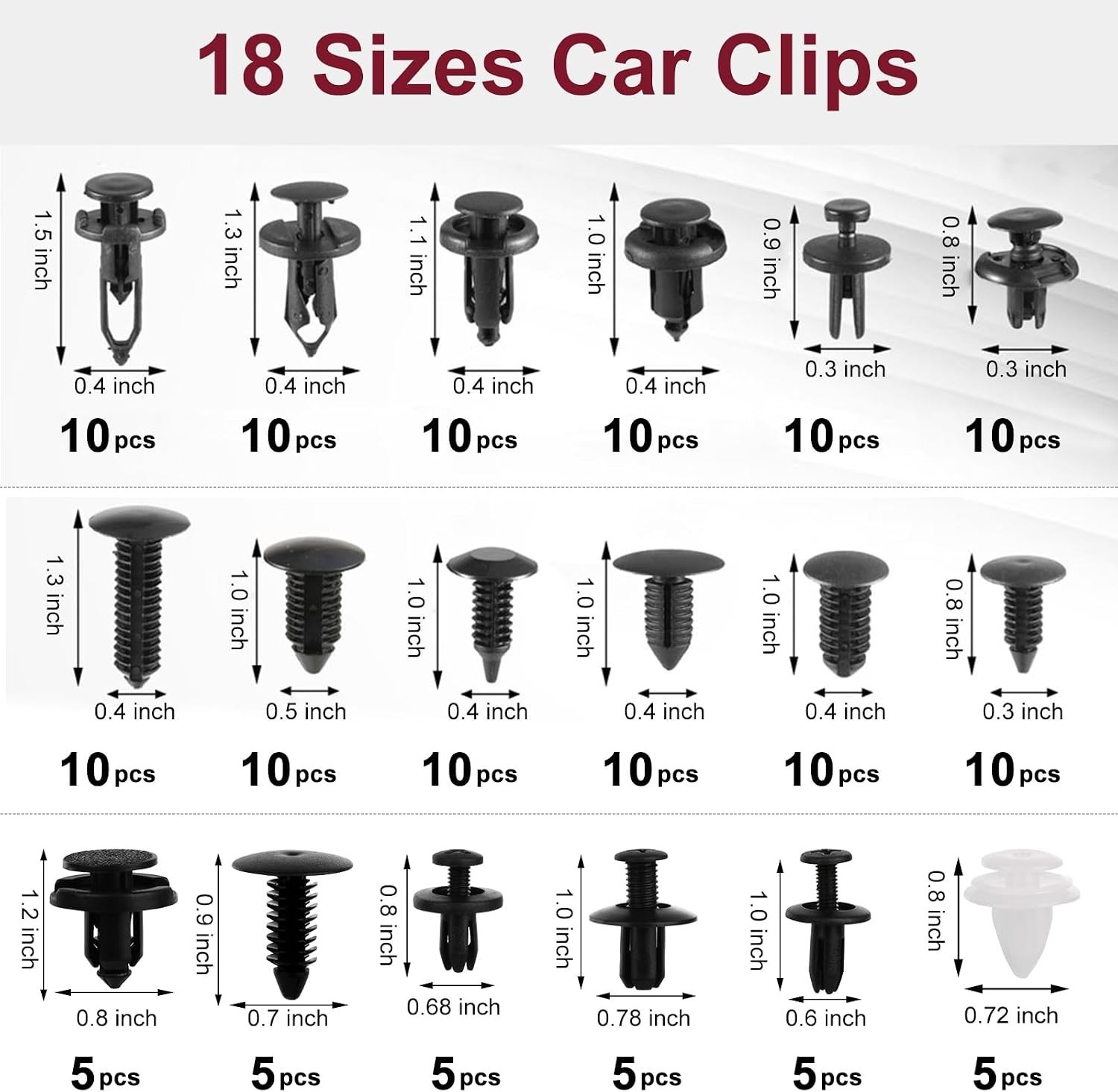432Pcs Auto Trim Removal Tool Kit No Scratch Pry Tool for Car Door Panel Dash…