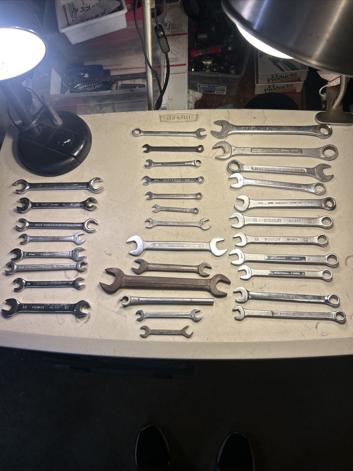 Assorted Lot Of 32 Wrenches METRIC & SAE Combination , Double Open , Flare Nut
