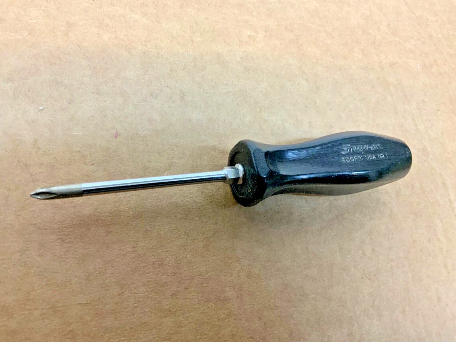 SNAP ON SDDP31 BLACK HANDLE #1 PHILLIPS SCREWDRIVER
