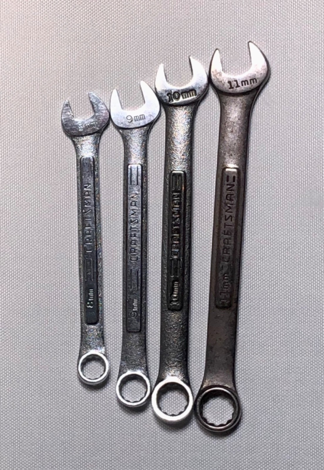 CRAFTSMAN Metric 12PT Combination Wrench Set (4-pieces) 8mm-11mm -VA- U.S.A.