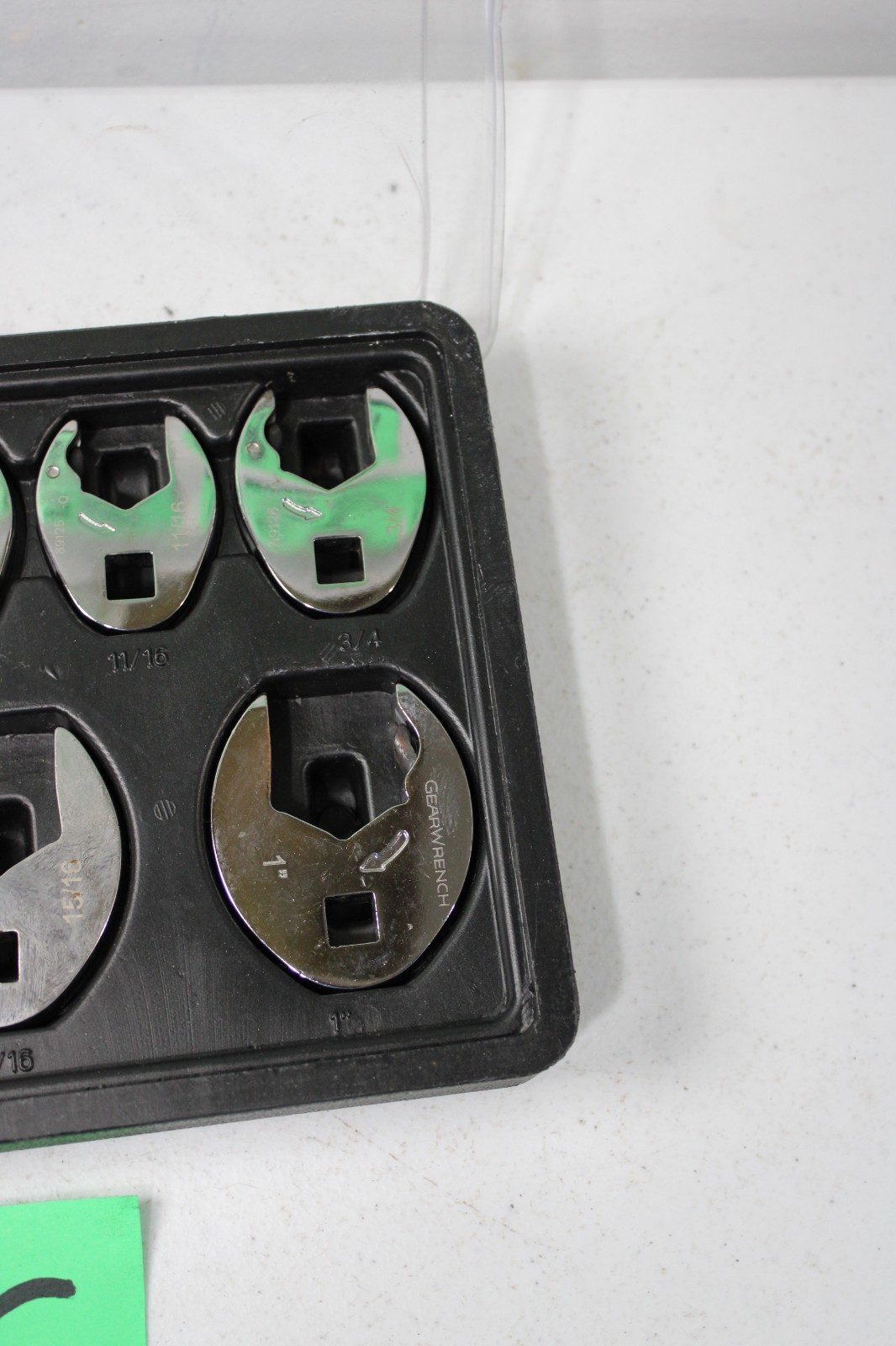 GearWrench SAE crows Foot set 3/8″ to 1″ black Tray