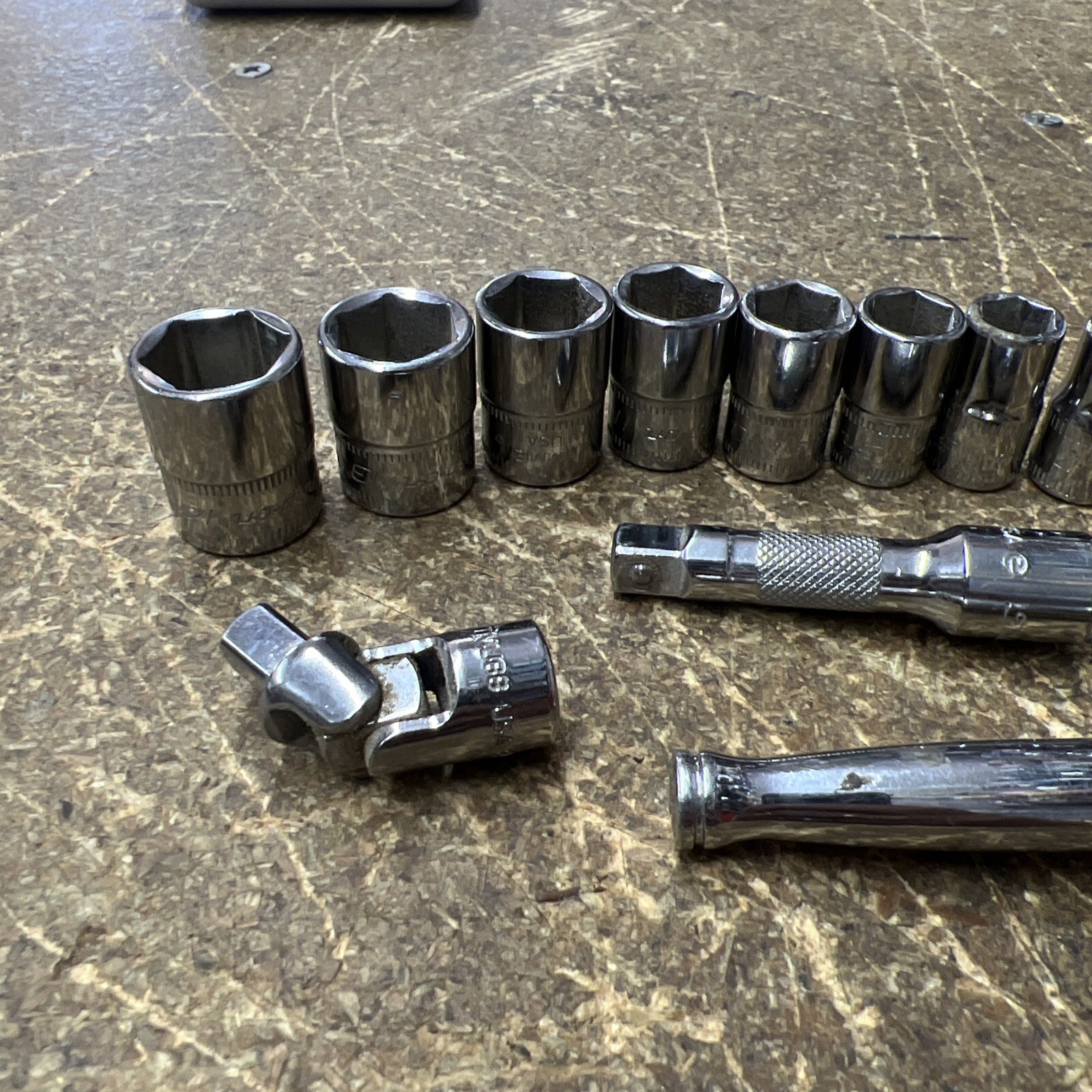 Snap-On Tools 117TMM 15 Piece 1/4”Dr 6Pt Metric Starter Set Sockets Ratchet Nice
