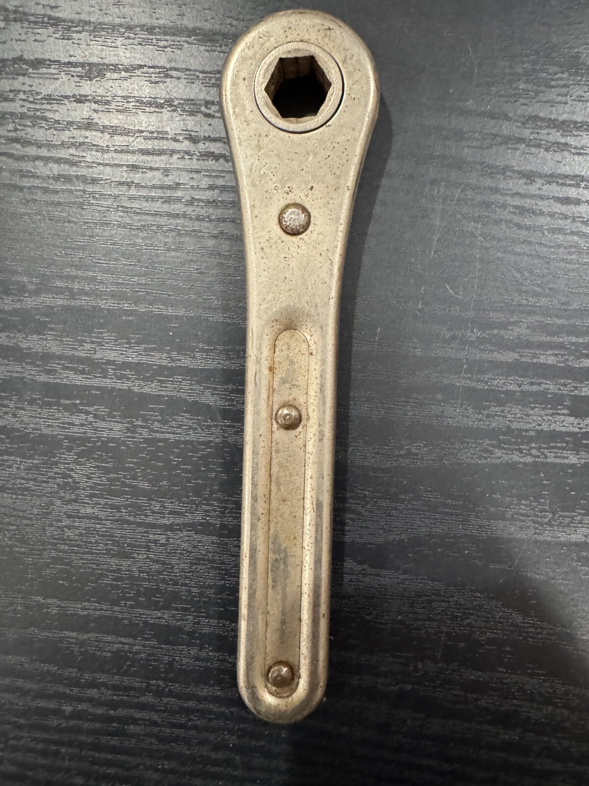 Vintage Ratcheting Hexagonal Wrench Length 7 Inch Ratchet 1/2″ Drive