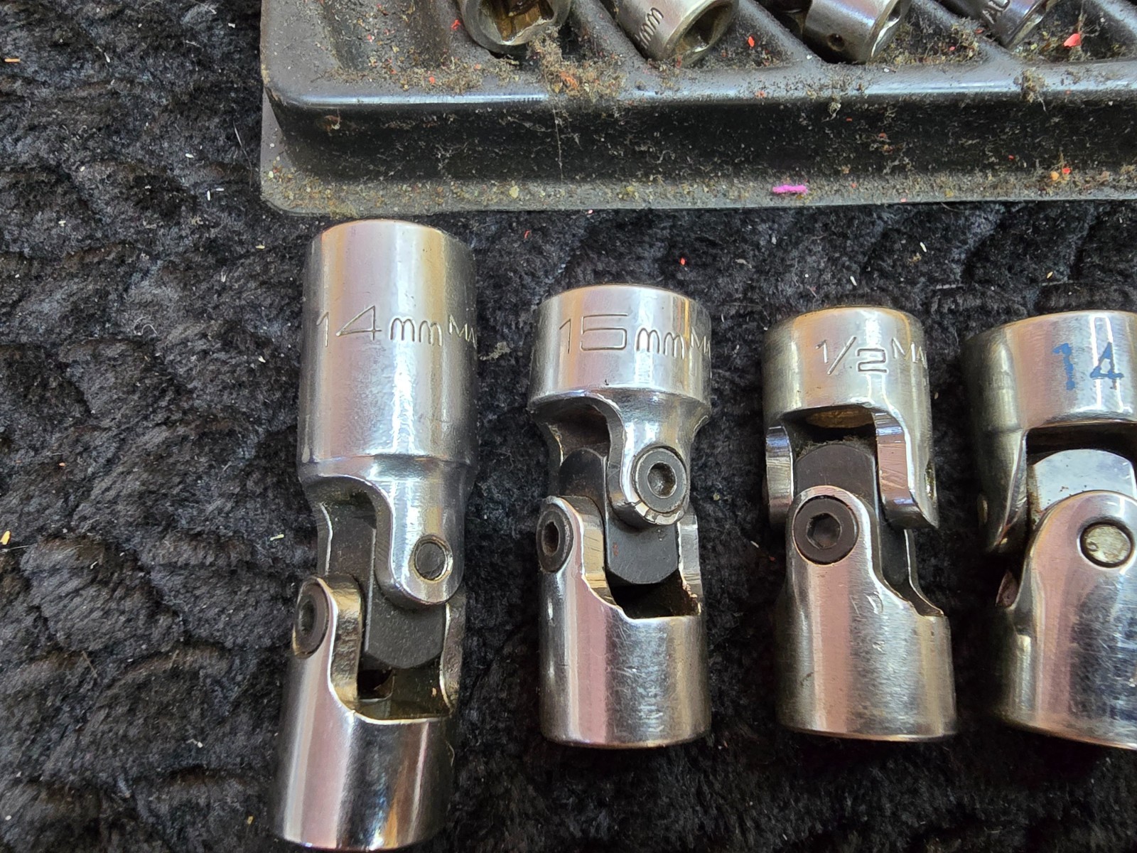 Matco Tools Swivel Socket LOT Set 10 Piece AU BU series Metric Standard