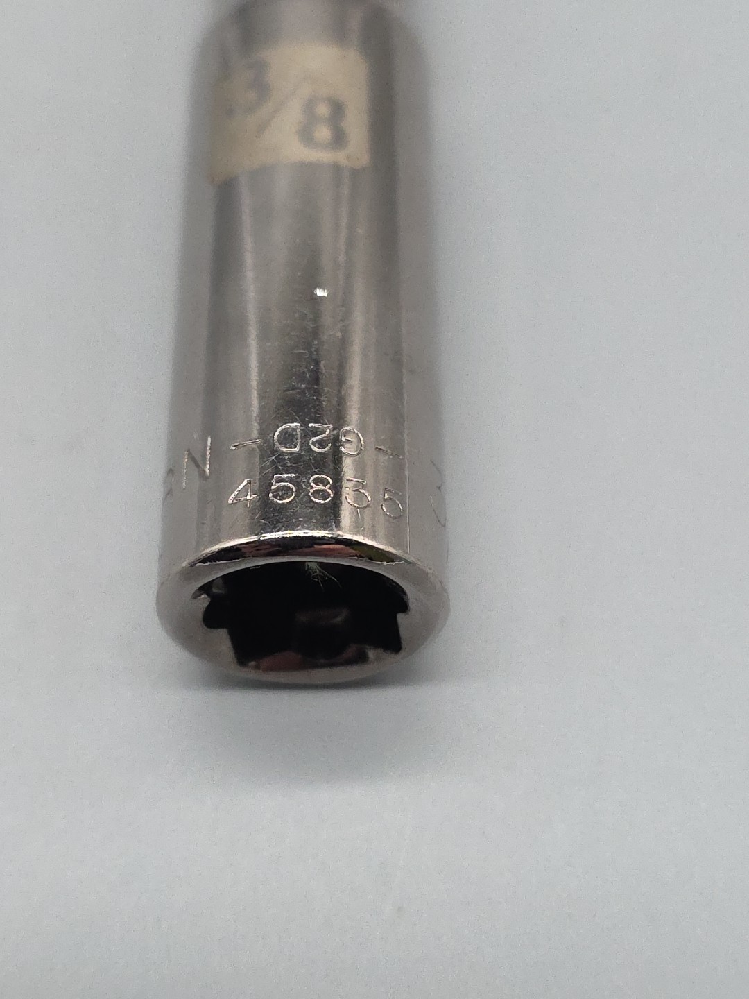 Craftsman 3/8″ Deep Socket 3/8″ Drive 6 Point Easy Read G2D 45835 USA