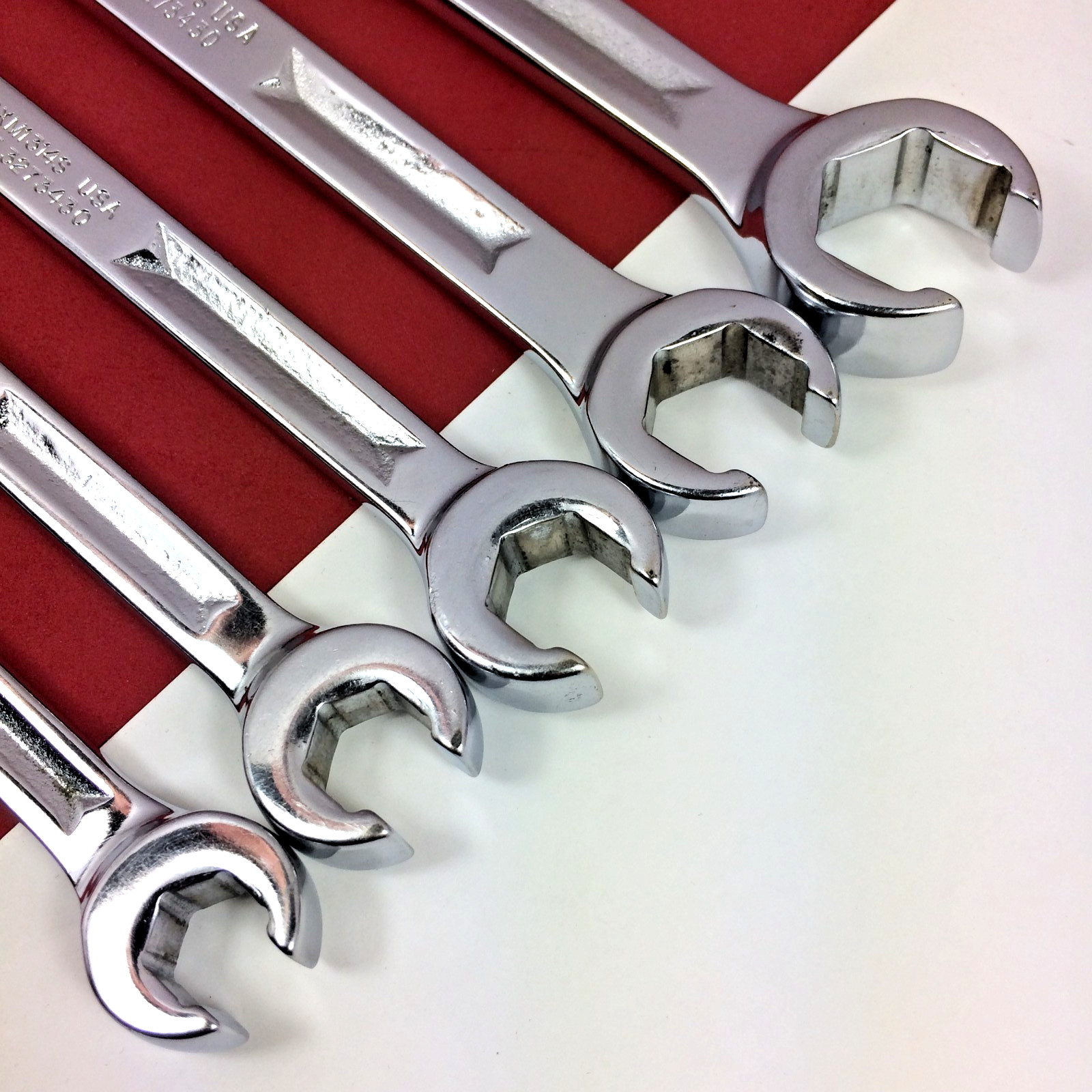 Snap-on 9mm-21mm RXM605 Metric Double End Flare Nut Line Wrench Set