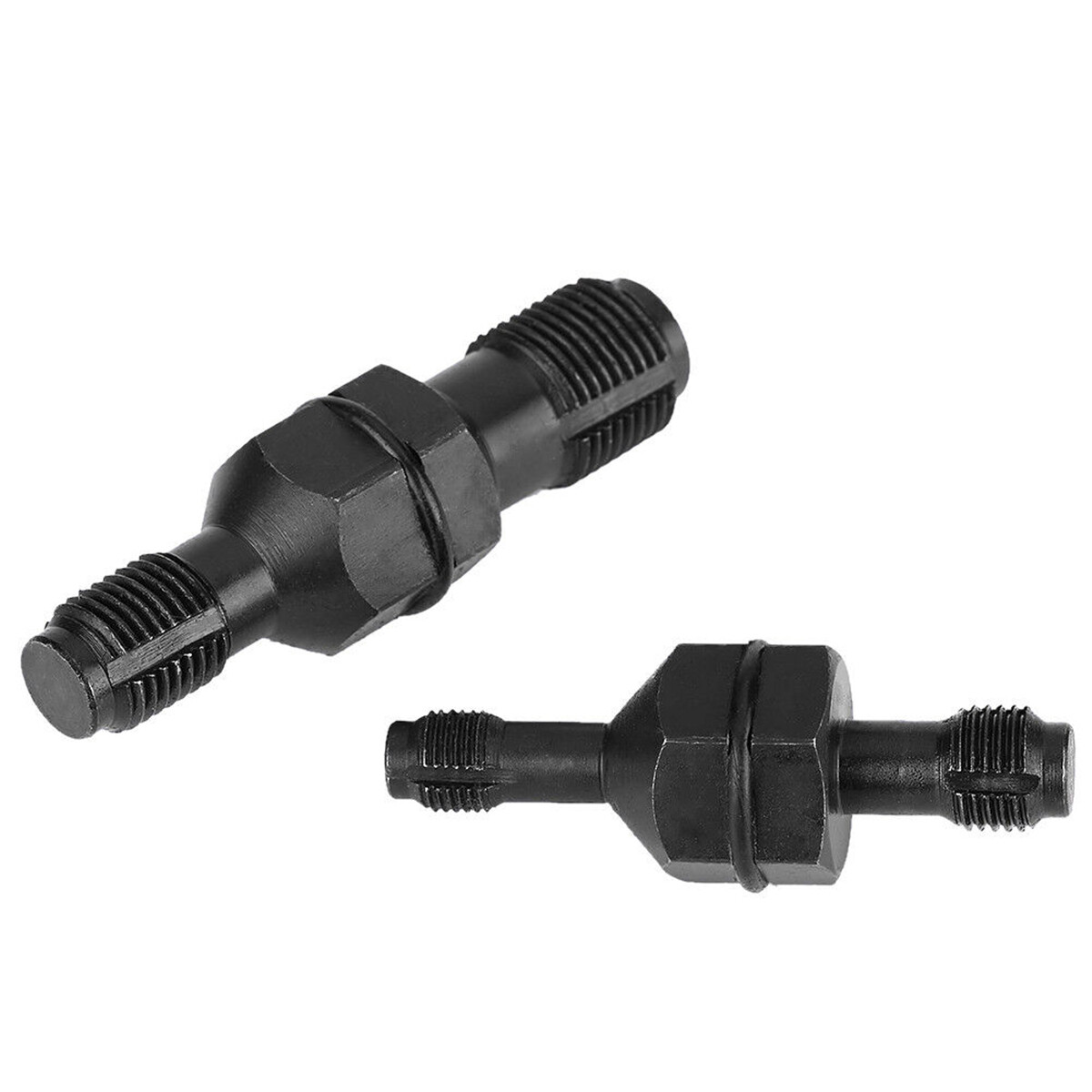 2PCS Spark Plug Hole Threader Chaser 14mm 18mm Re-threader Tap Repair Tool Set