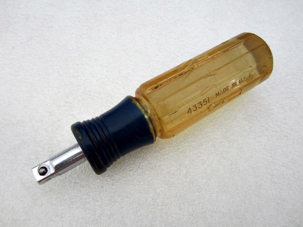 Vintage Craftsman 1/4″ Drive Stubby Handle Extension 43351 Spinner USA