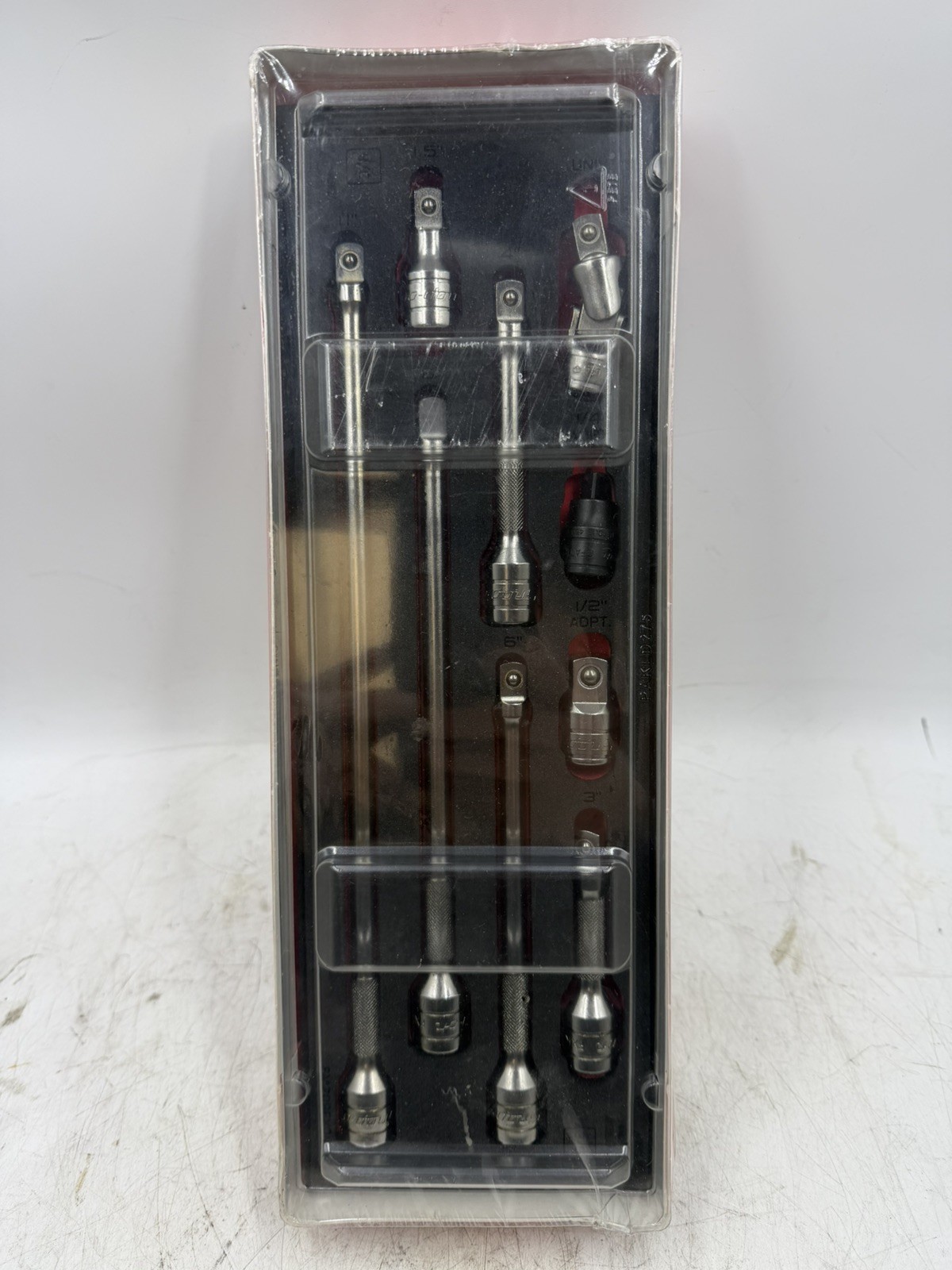 Snap-On Tools NEW RED 9pc 3/8″ Drive Extension & Adaptor Foam Set 209AFXAFR