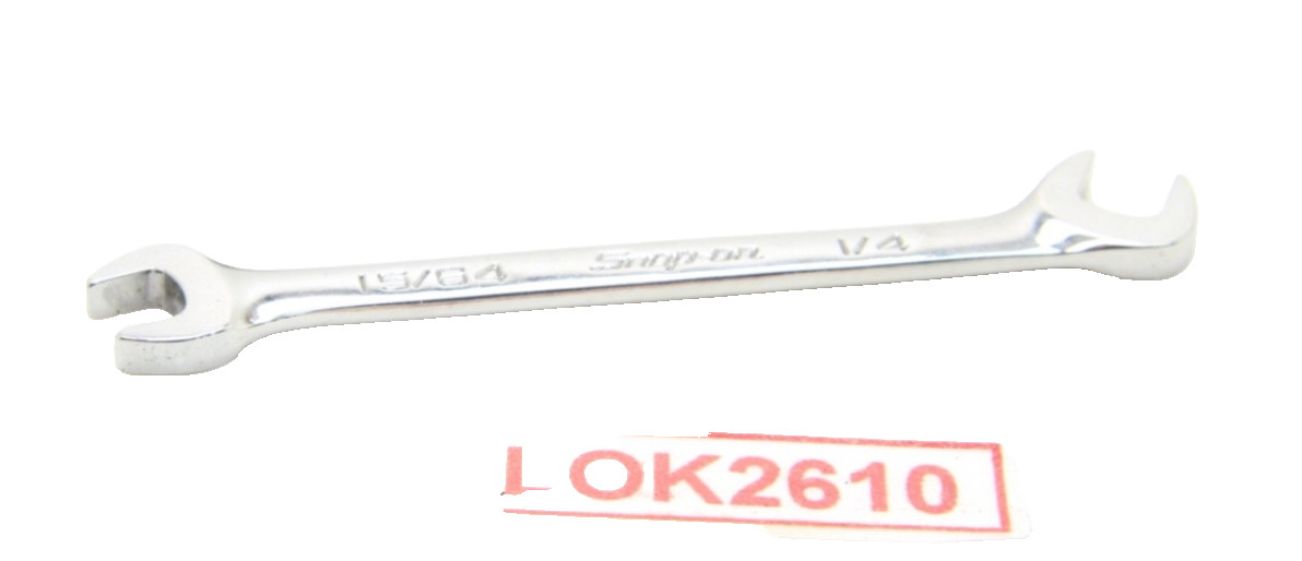 Snap-On DS1516A 15/64″ x 1/4″ SAE Chrome Open End Ignition Wrench USA