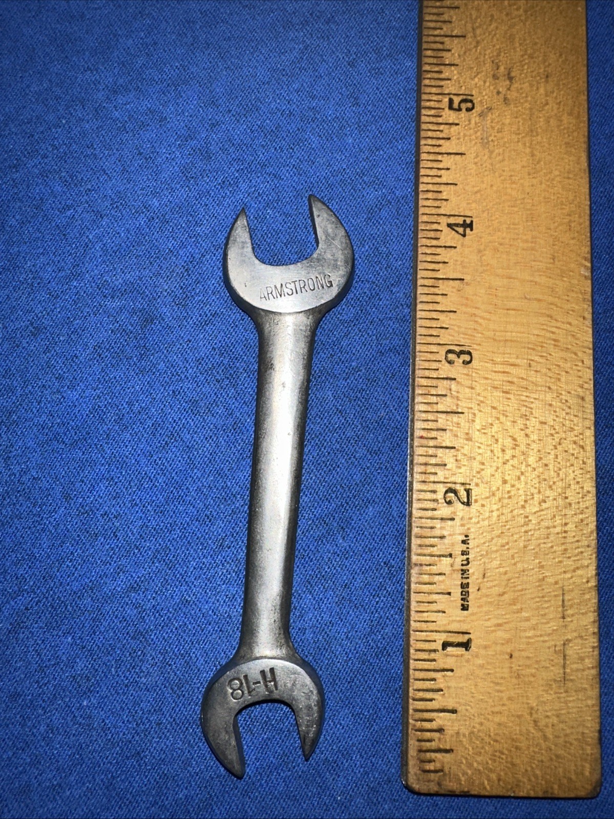 Armstrong Tools Open Face Wrench H-18 Vintage 15/32, 13/32 Small Thin Wrench
