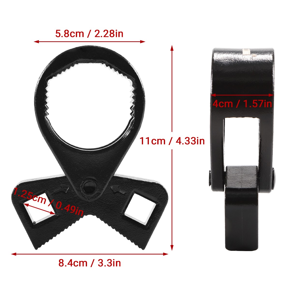 Universal 25-42mm Inner Tie Rod End Remover Wrench Steering Rod Rack Pinion Tool