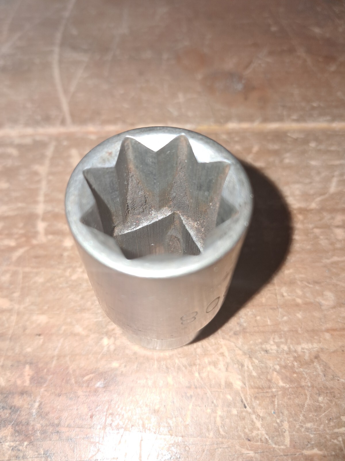 Mac Tools 5/8 Inch Socket Double Square 8 Point 1/2 Drive Shallow V208 Vintage