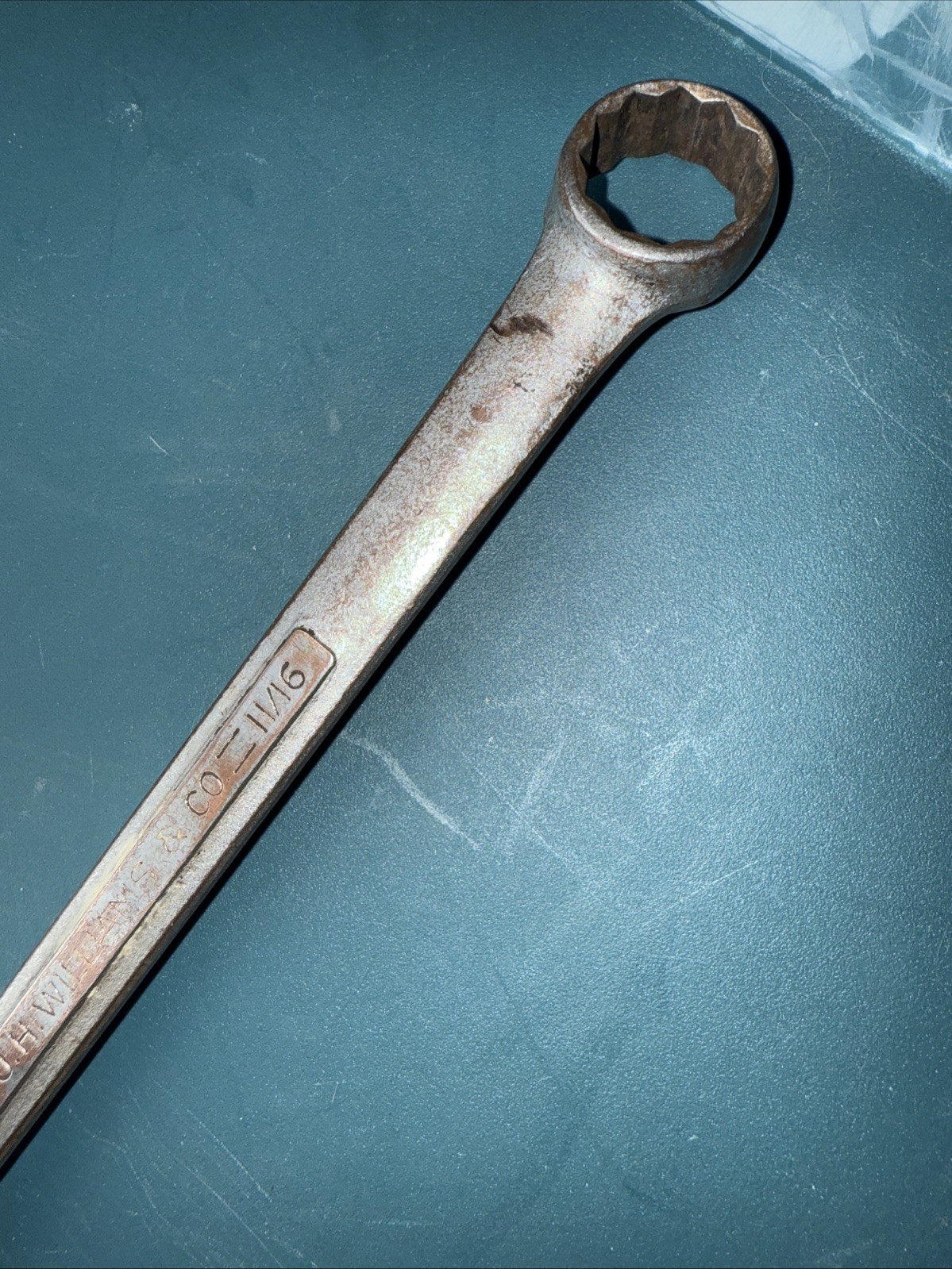 JH Williams Superrench Vintage Combination Wrench USA made 11/16″