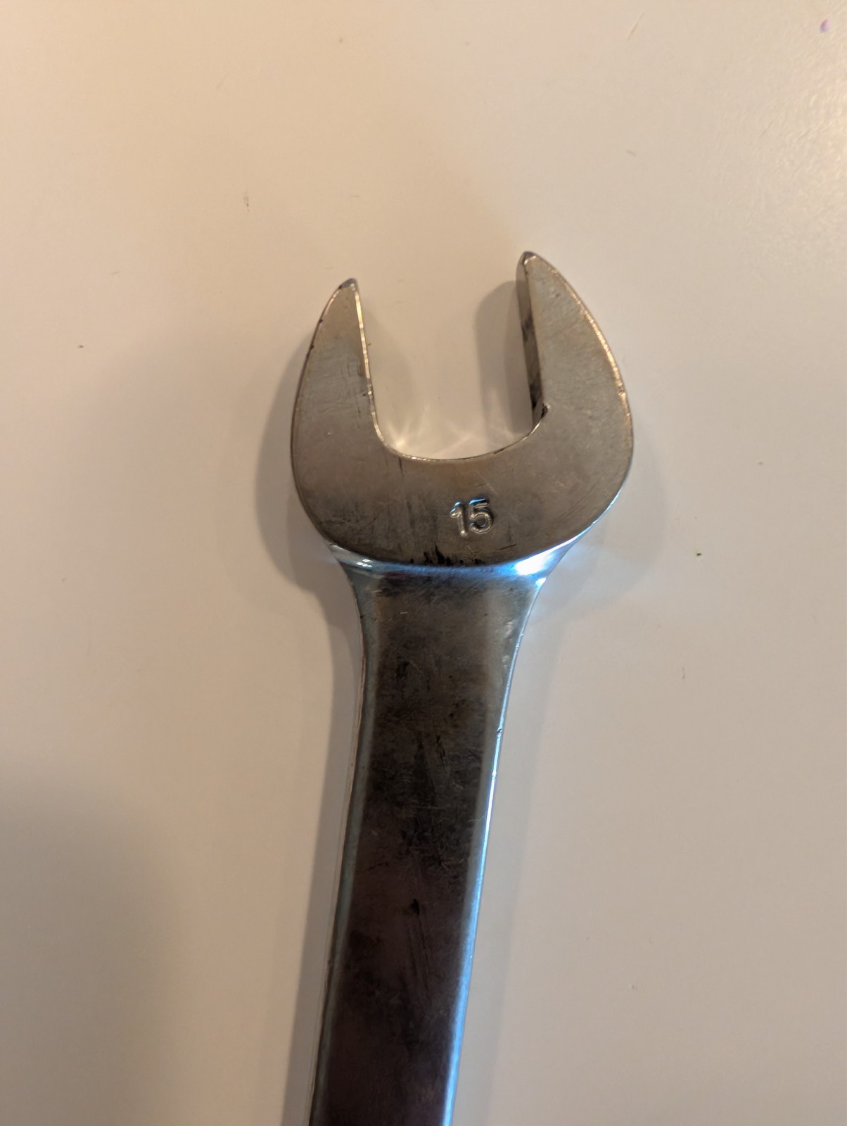 five snap-on wrenches. Four open end one swivel head. Decently well maintained