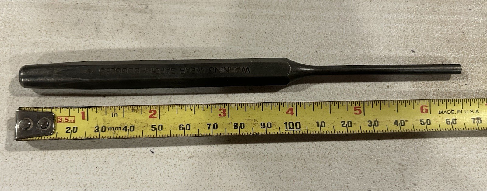 NOS. Snap-on Tools USA 6-1/2″ Length 5/32″ Long Pin Punch PPC105LA