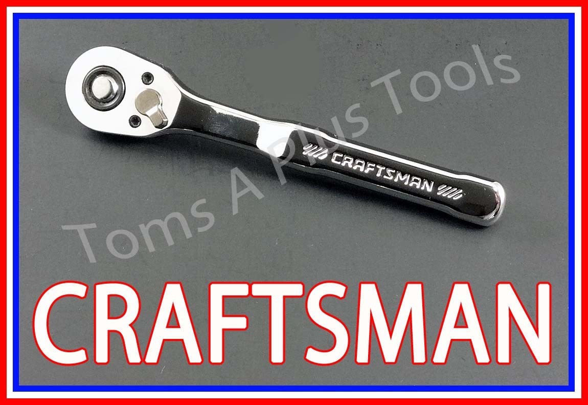 CRAFTSMAN HAND TOOLS 3pc Thin Profile Fine Tooth Ratchet socket wrench set 72T