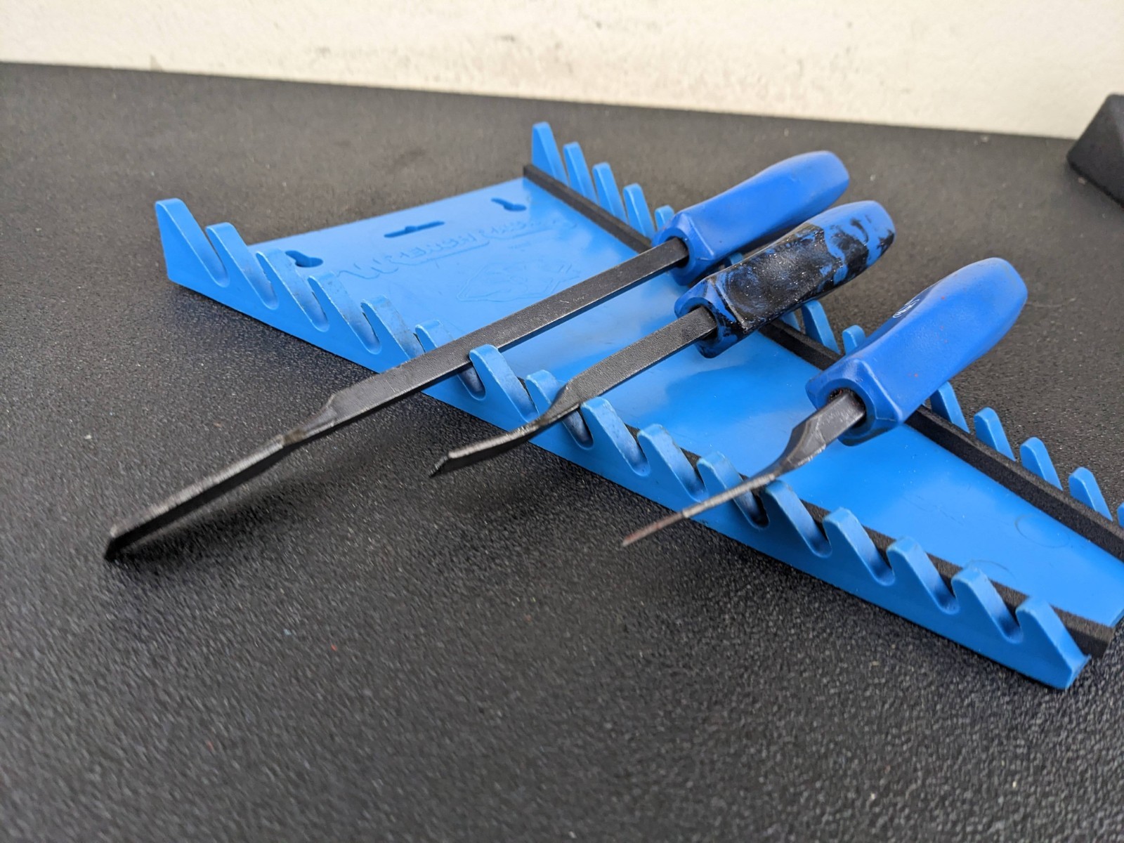 #bn963 Cornwell Tools USA CS Classic Blue Hard Handle Carbon Scraper Set