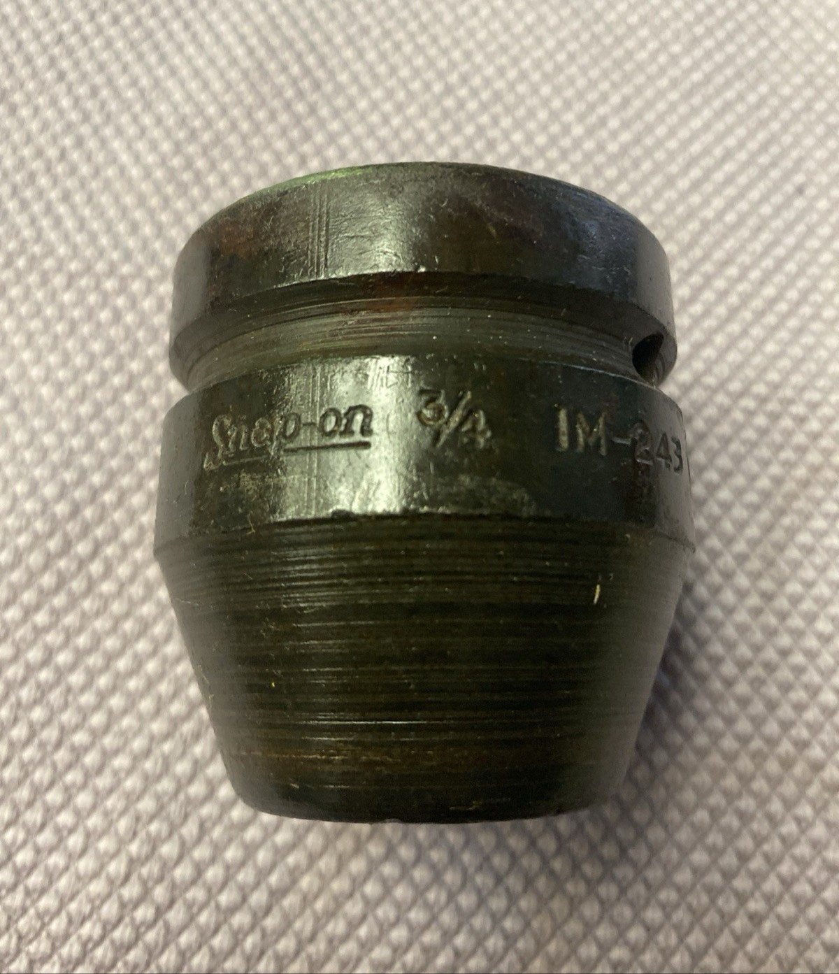Snap-On 3/4″ impact deep socket 1″ drive IM-243 Black Oxide 6 PT USA
