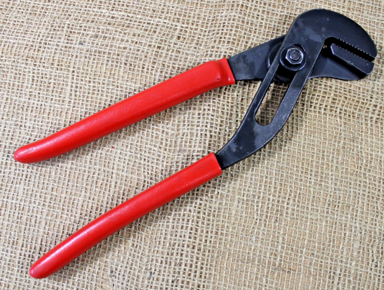 Snap-on AWP120 Adjustable Joint Pliers Soft Grip Red Spring Loaded Tool USA VG