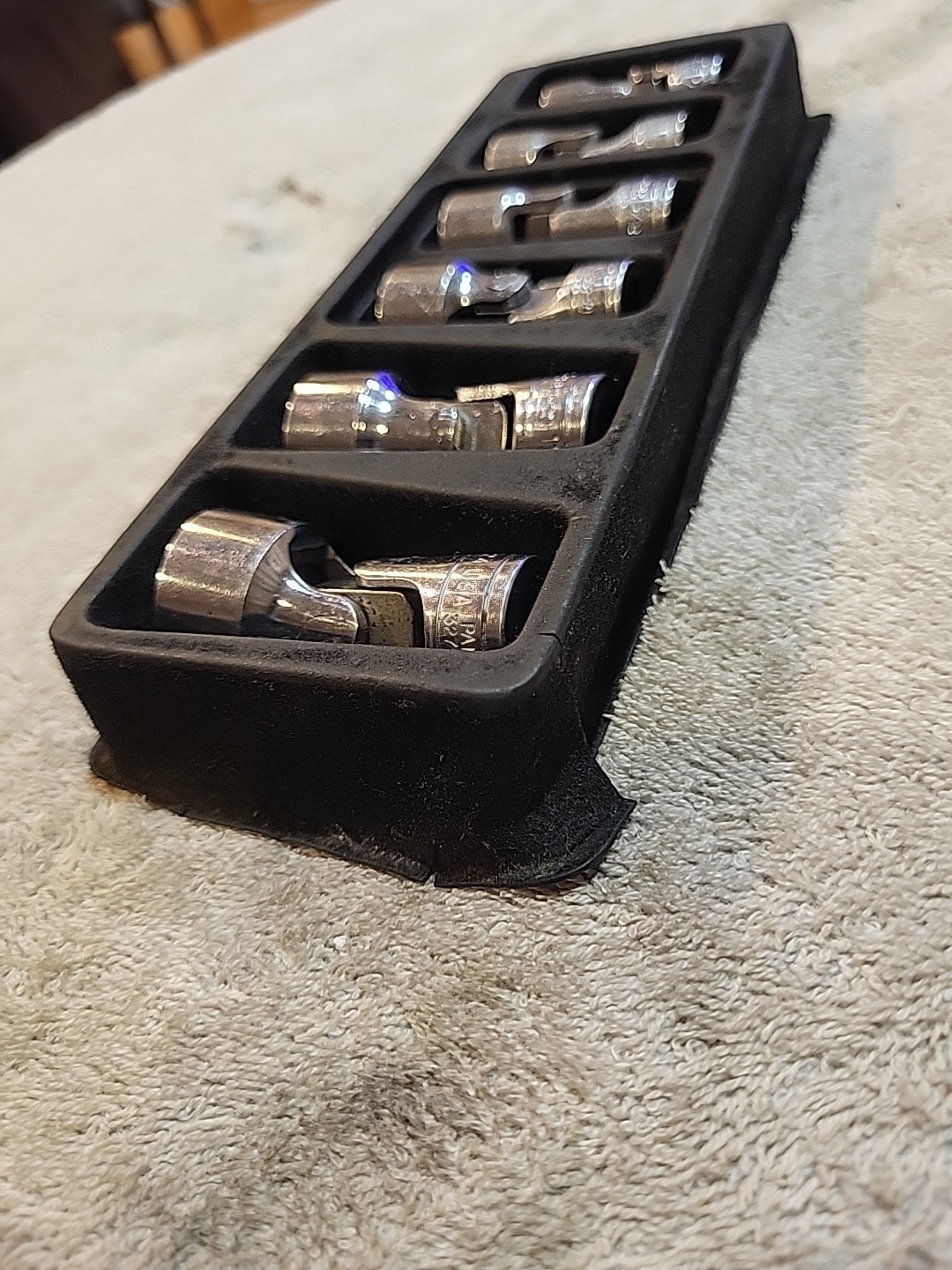 Snap On 3/8” Dr. 6 Pc. 7/16″- 3/4″ Shallow 6 Pt. Universal Socket Set 206AFS