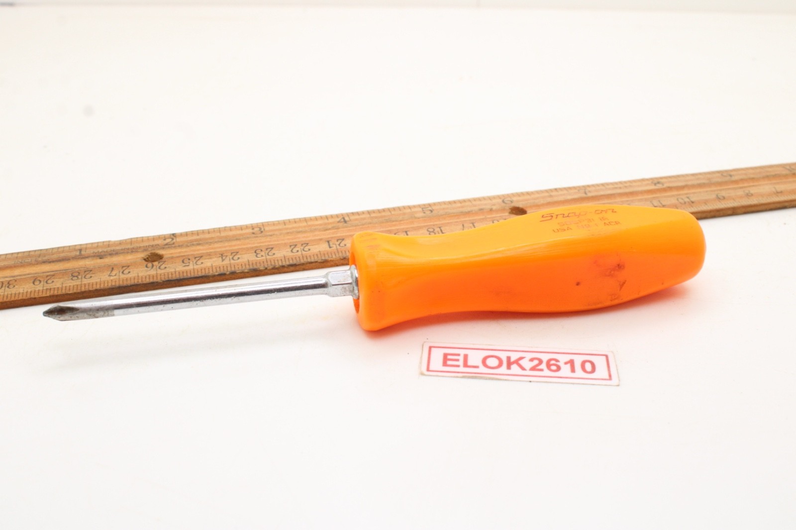 Snap-on SDDP31 #1 Phillips 3″ Screwdriver Hard Orange Handle USA