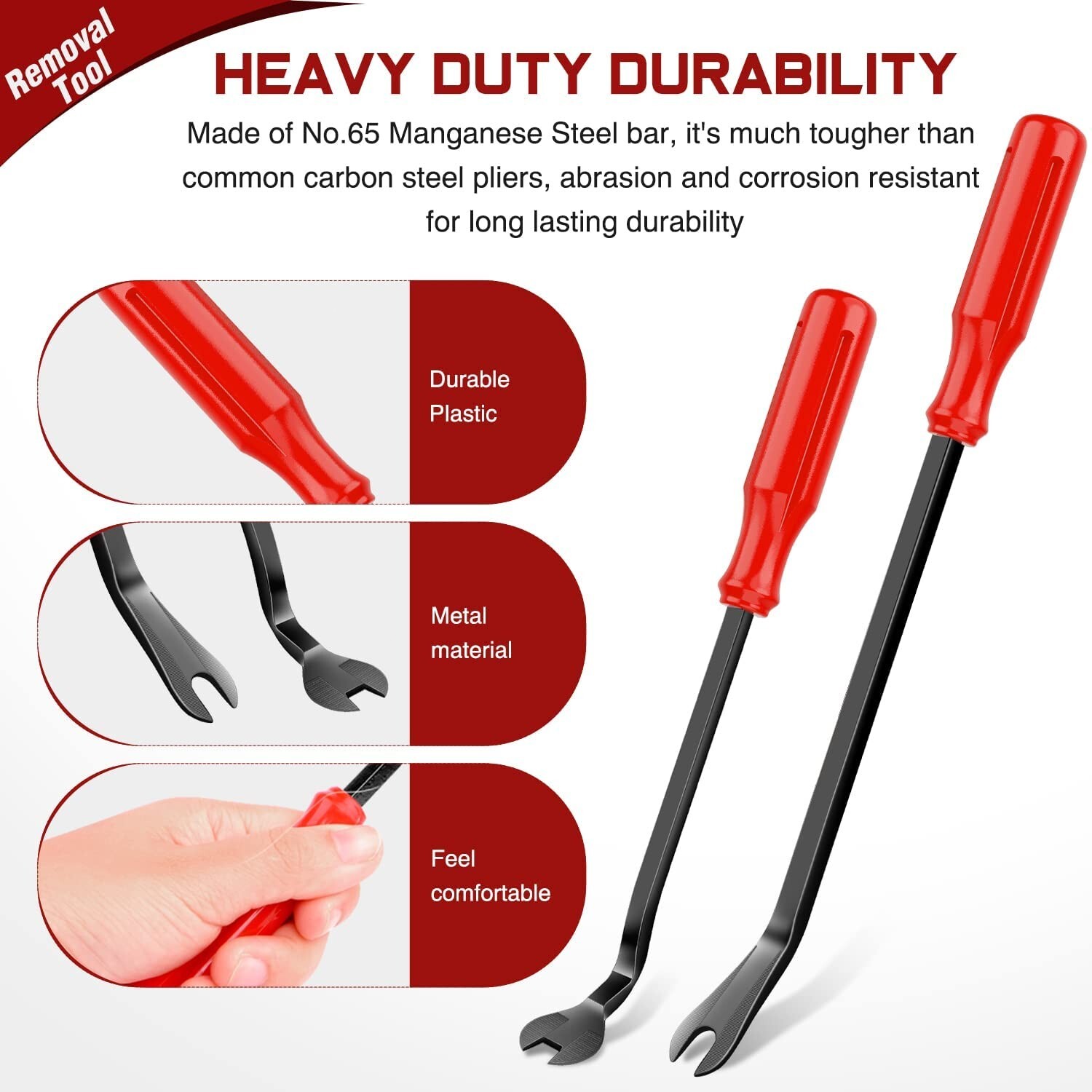 Nilight 3PCS Clip Pliers Set & Fastener Remover Auto Trim Removal Tool Kit