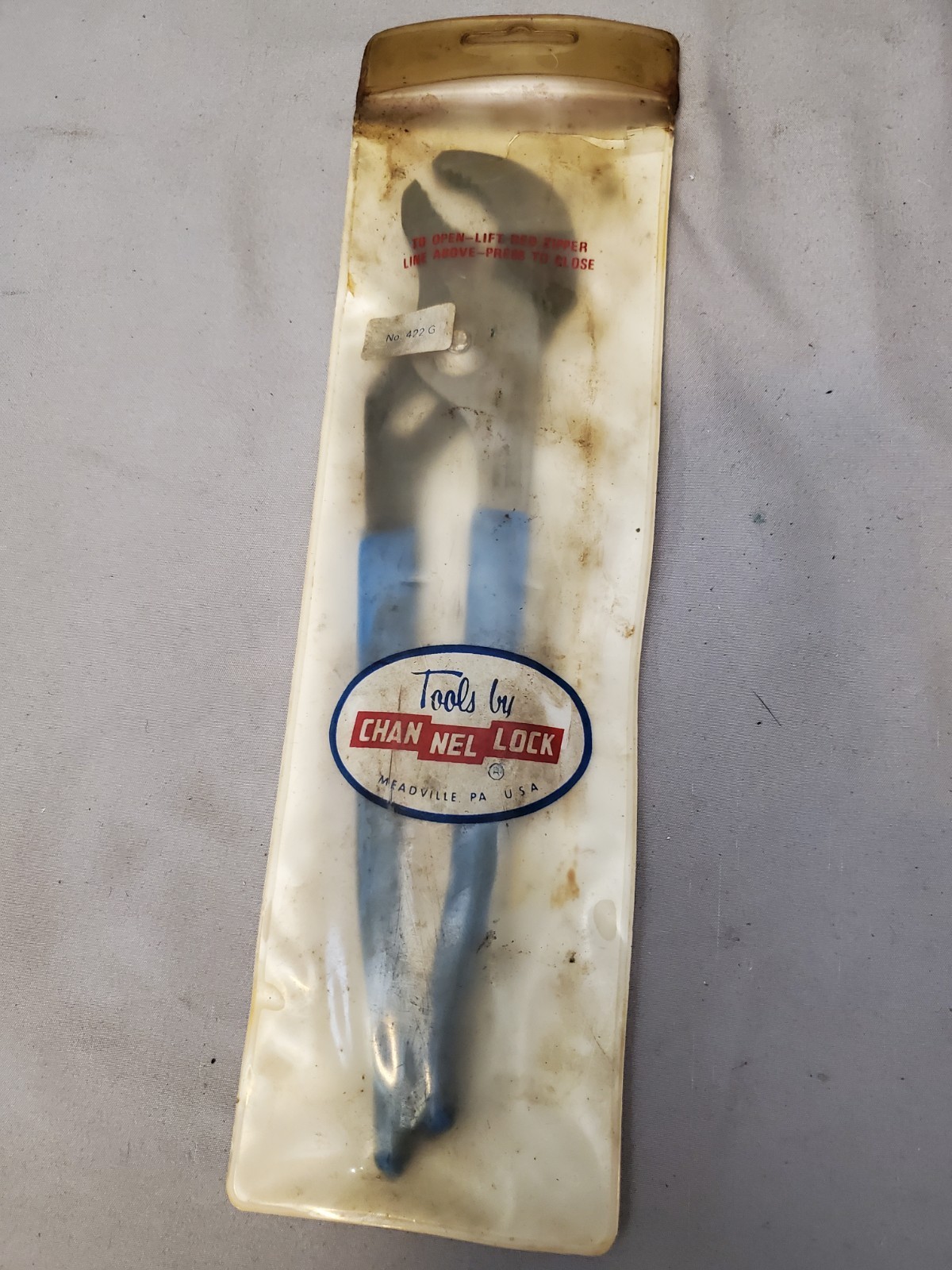 Vintage Channel Lock Pliers No.422 Nos In Package Made In USA