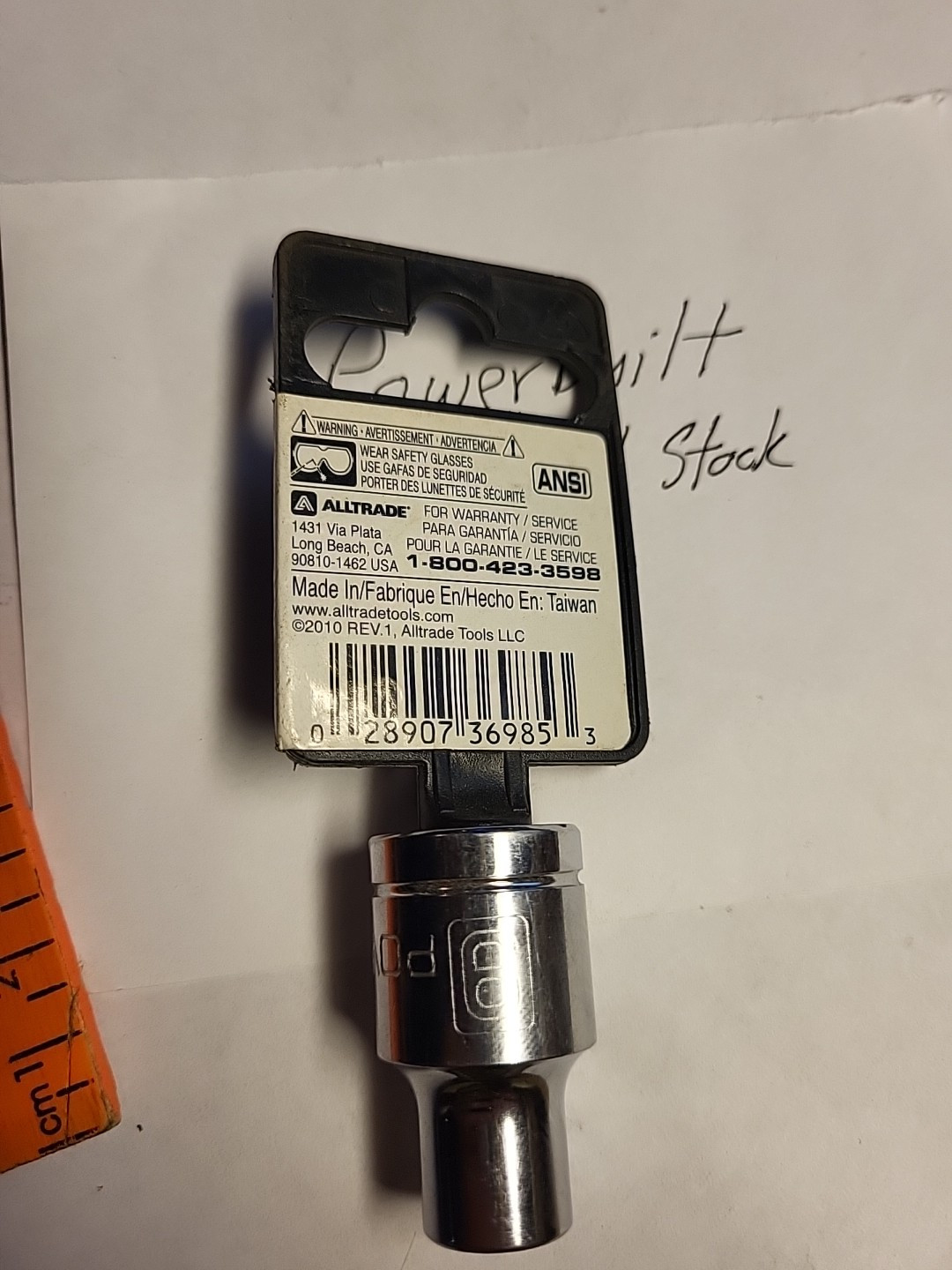 Powerbuilt 1/2 inch Drive Socket – 9mm – 6pt – CR-V NOS #941034