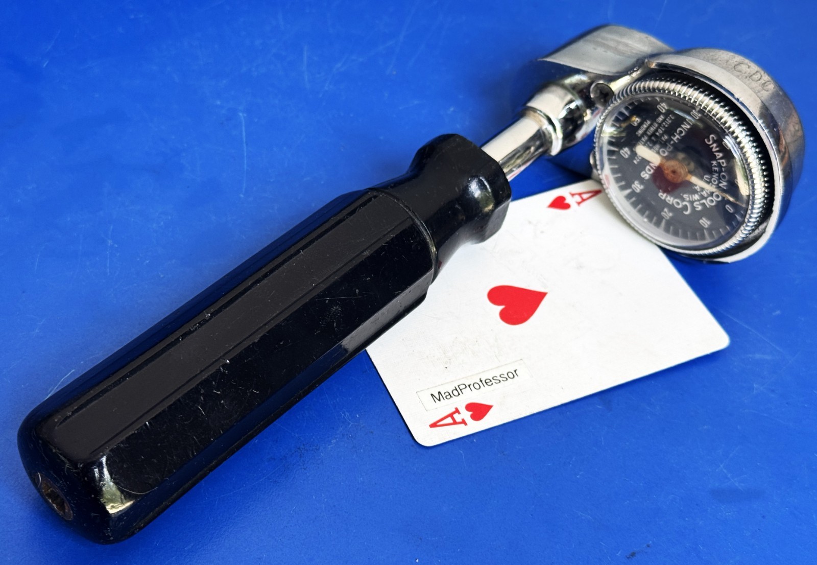 Snap-on 1/4″ Drive Dial US Basic Torque Driver Wrench Torqometer 50 inlb TQS4