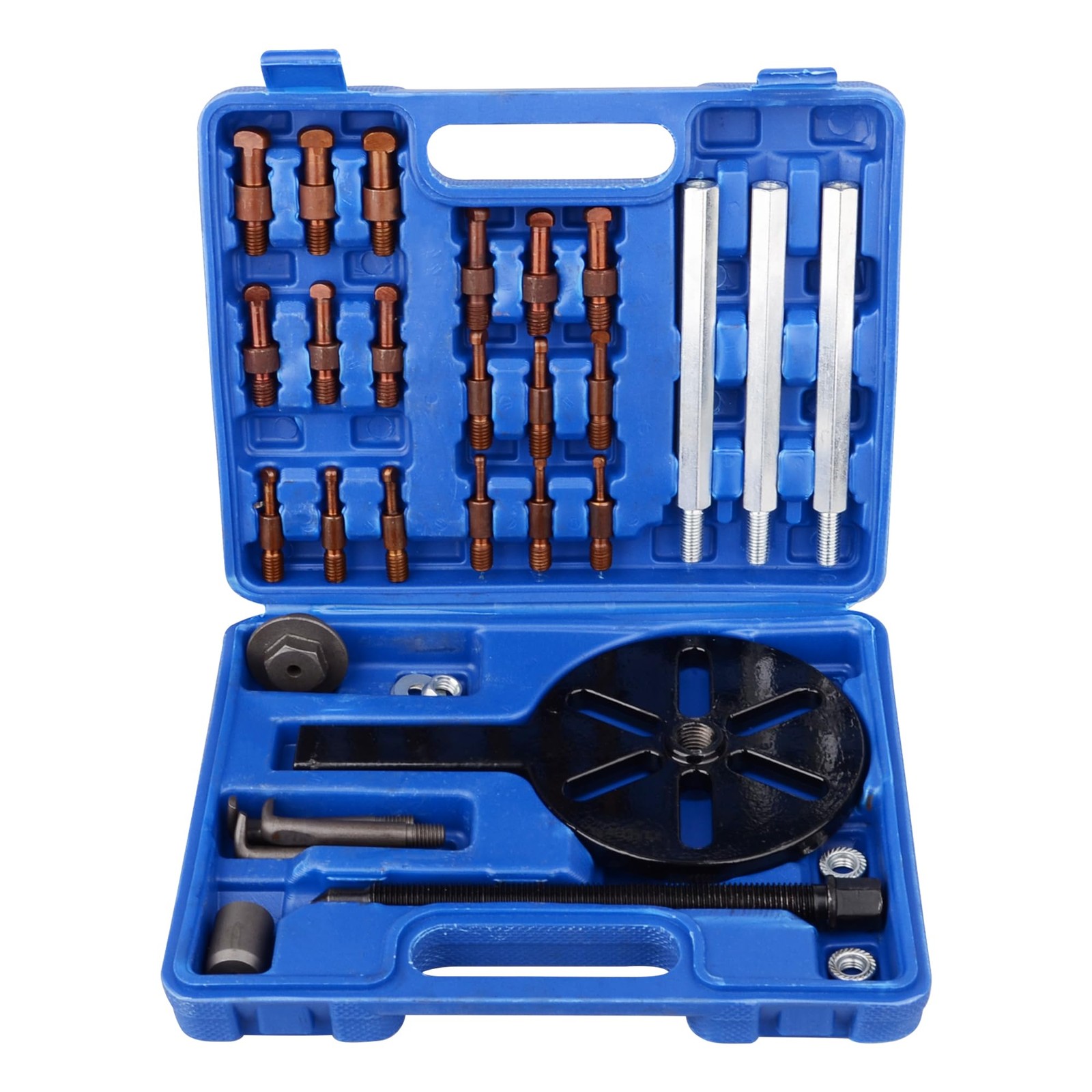 21 In 1 Bearing Puller Set Inner Hole Three-Jaw With Curved Hook 6 Collets