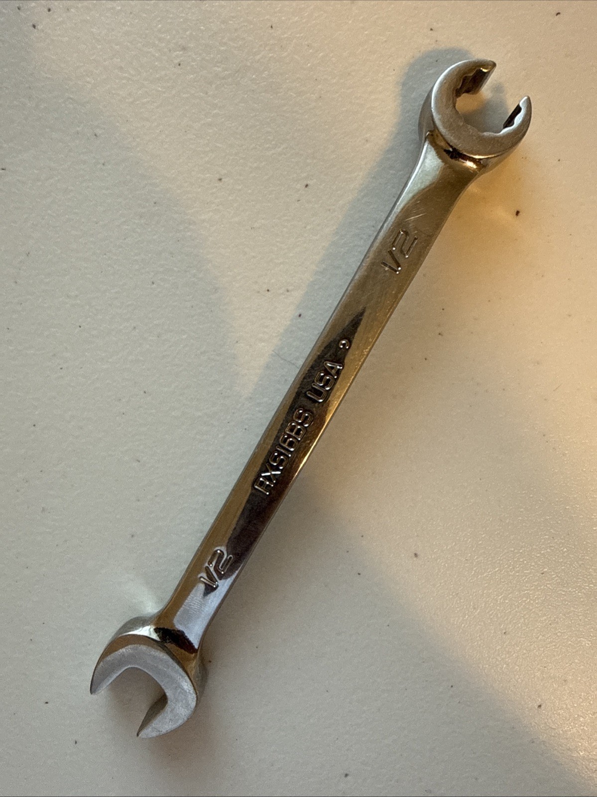 Snap-On 1/2″ Open-End / Flare Nut 12 Combo Wrench RXS16BS USA