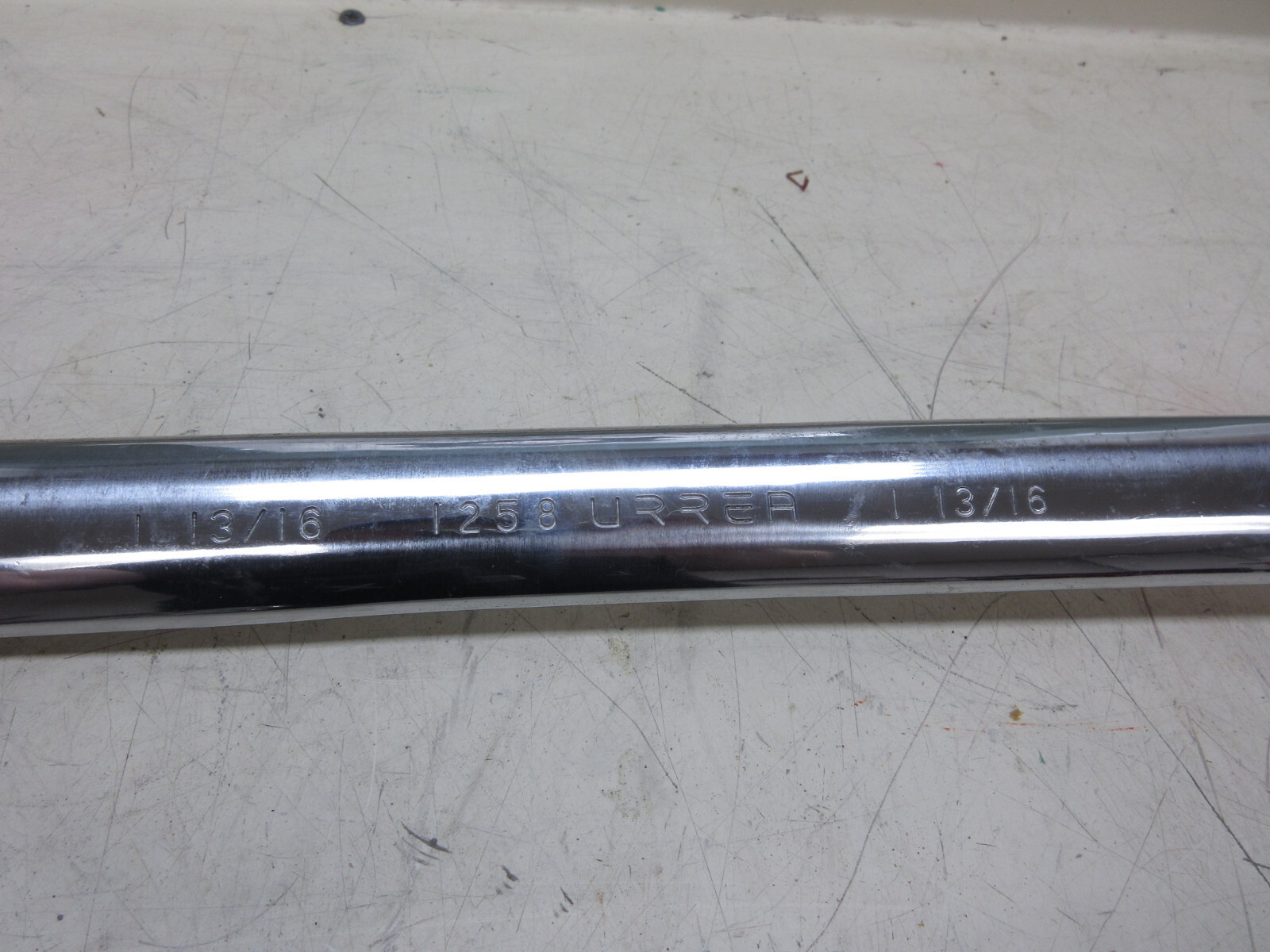 Urrea 1258 1-13/16″ 12 Point Chrome Combination Wrench Used Free Shipping