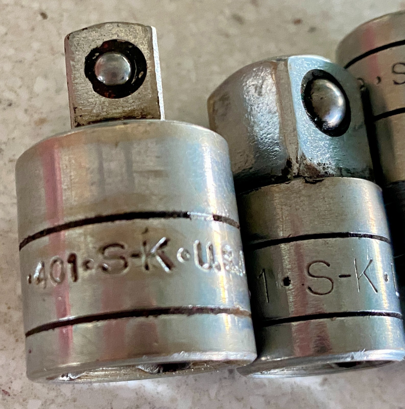 SK Tools Socket Reducer Adapter USA Lot of 4 1/2″ 3/8″ 1/4″ & 3/8″ Extension
