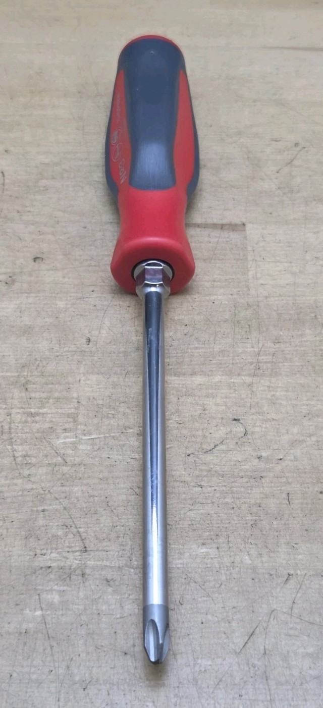 New Snap On SHDP63IR-#3 Phillips Tip X 6″ Long Blade Hard Handle Screwdriver