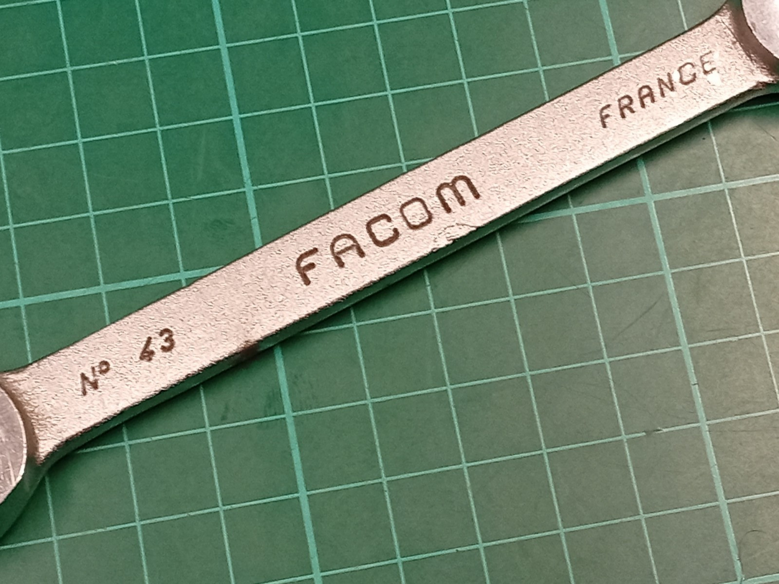 Vintage Facom No43, 1/2″ x 9/16″ AF, Vanachrome Flare Spanner, Made In France