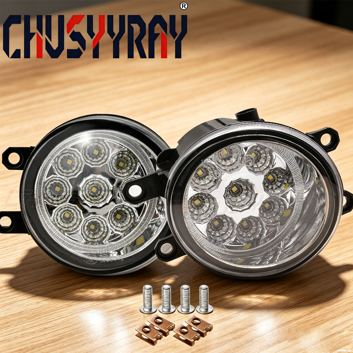 2X Front Bumpers Fog Light Lamp Replacement For 2011-2015 Lexus IS250 IS350