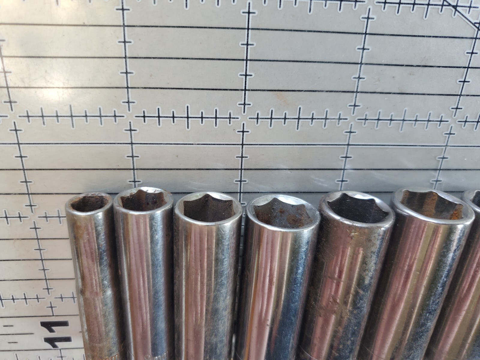 Craftsman USA 1/4″ Metric Socket Set Deep Well 6 Point Many Duplicates