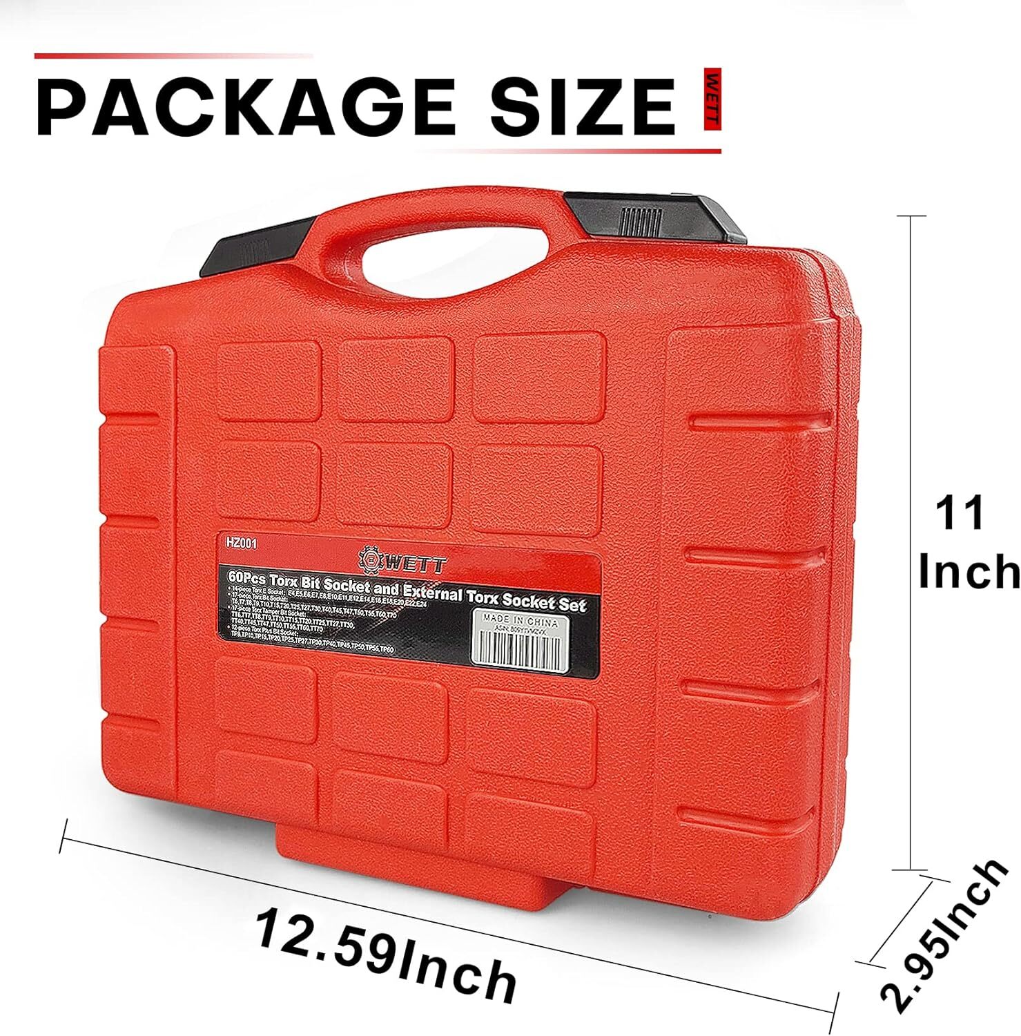 60-Piece 1/4″,3/8″,1/2″ Drive Master Torx Bit Sockets & External Torx Socket Set