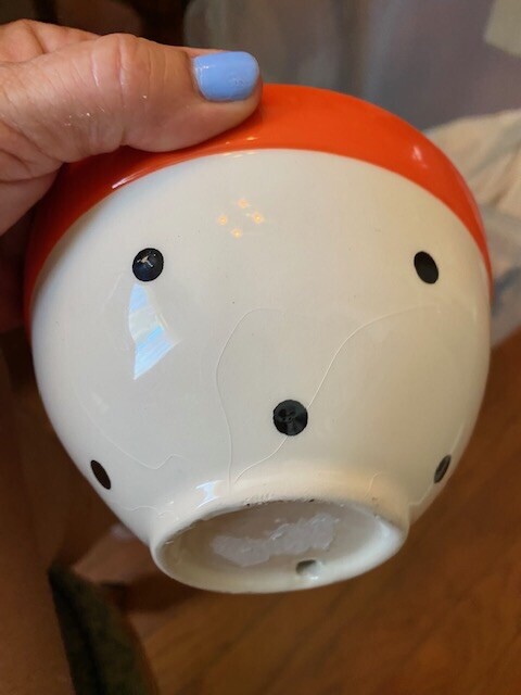 Ceramic Skull Head Bowl Pre Owned Unmarked Name Brand