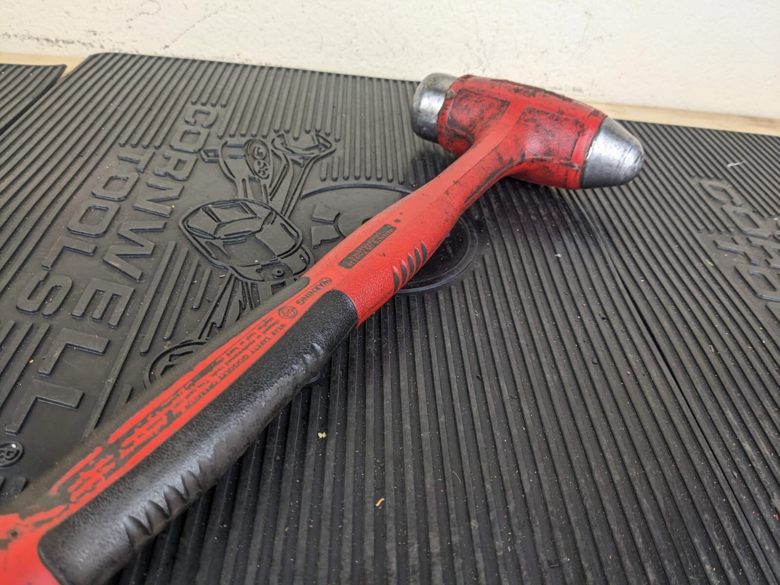 #bc022 Snap On HBBD40 RED 40 oz Ball Peen Soft Grip Dead Blow Hammer