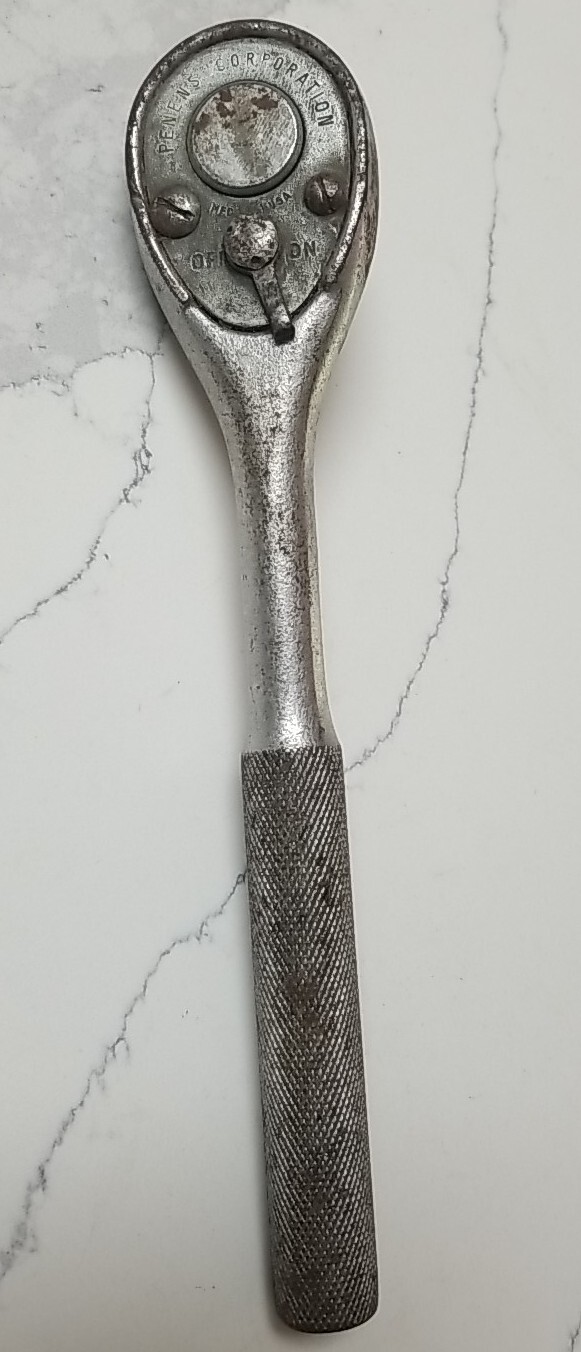 Vintage Penens Corporation 1/2″ Drive Ratchet 1661 U.S.A. Old Tool