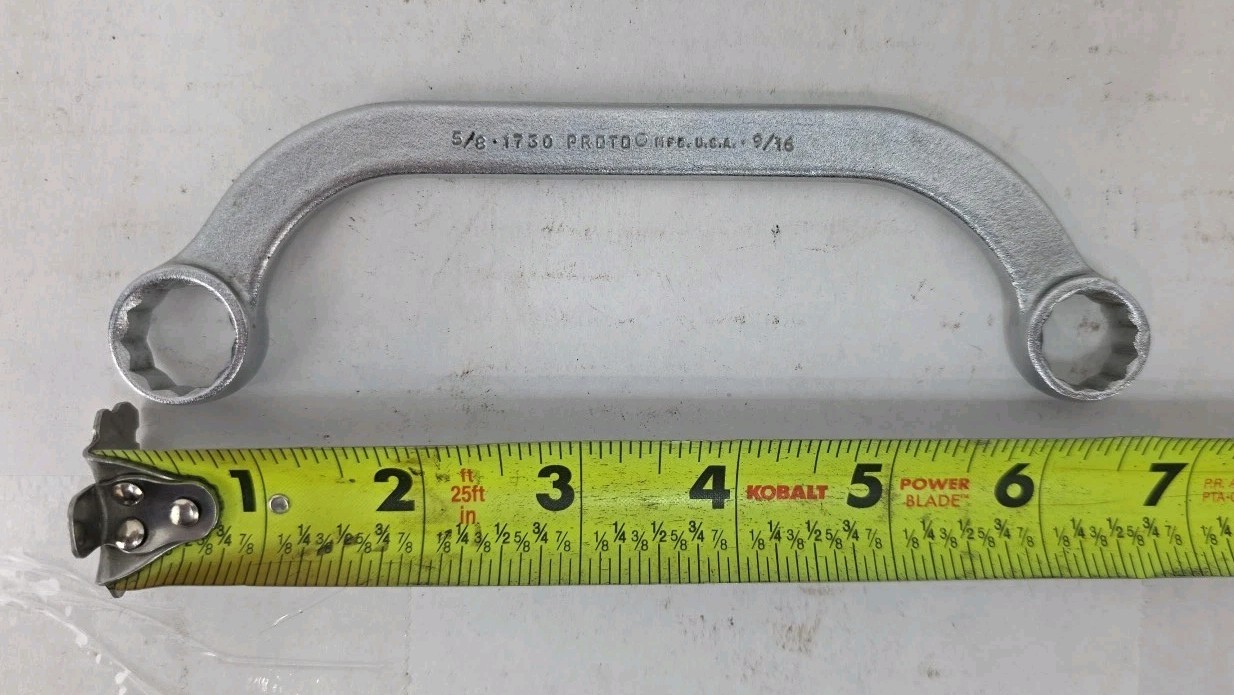 🇺🇸 Proto 1730 Half Moon Box Wrench 5/8 9/16 USA Obstruction Wrench Tool 🇺🇸