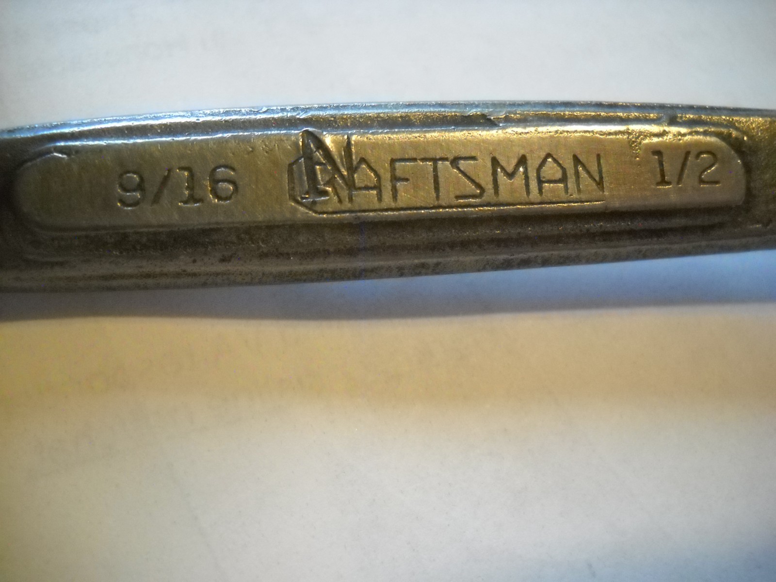 Vintage Craftsman Stubby Double Box End Wrench 9/16″ x 1/2″ 5″ Long Underline